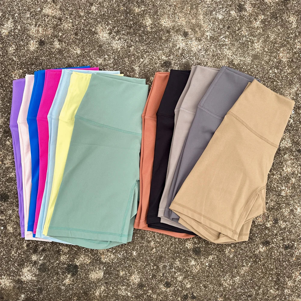 PrimeWalk Solid Color High Waist Short
