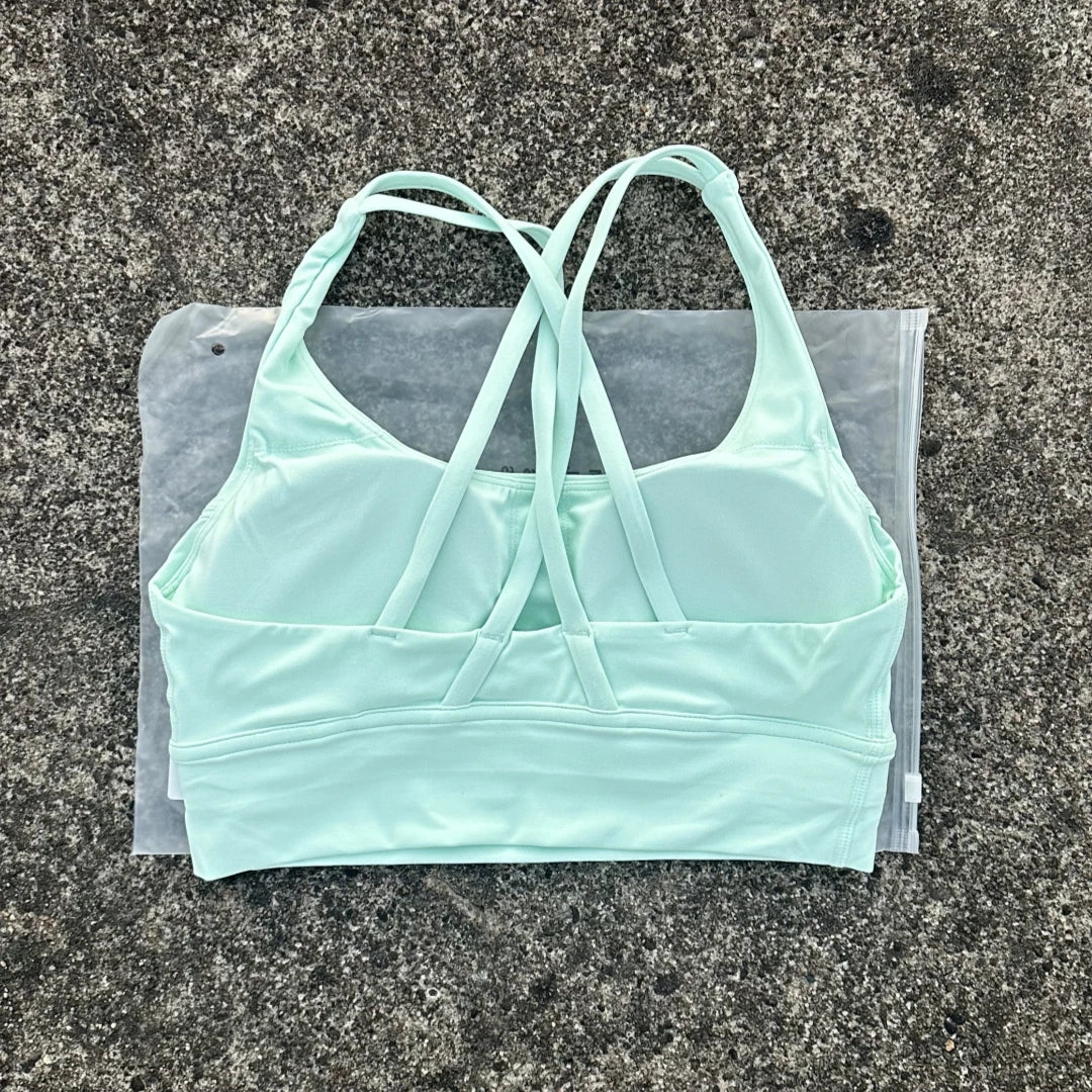PrimeWalk Solid Color Fitness Sport Bra