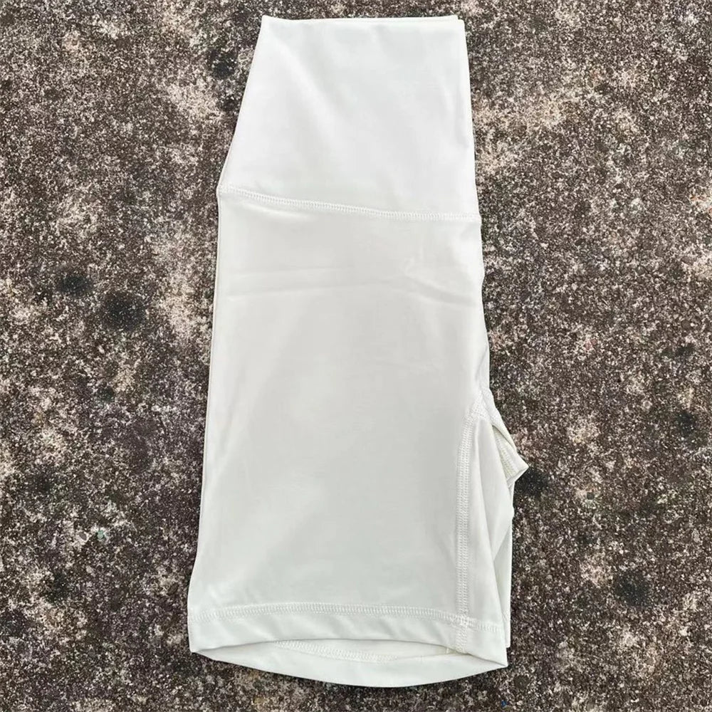 PrimeWalk Solid Color High Waist Short