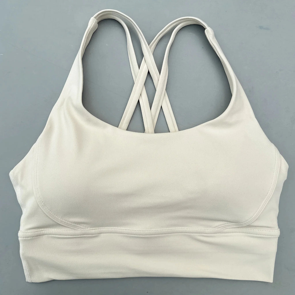 PrimeWalk Solid Color Fitness Sport Bra