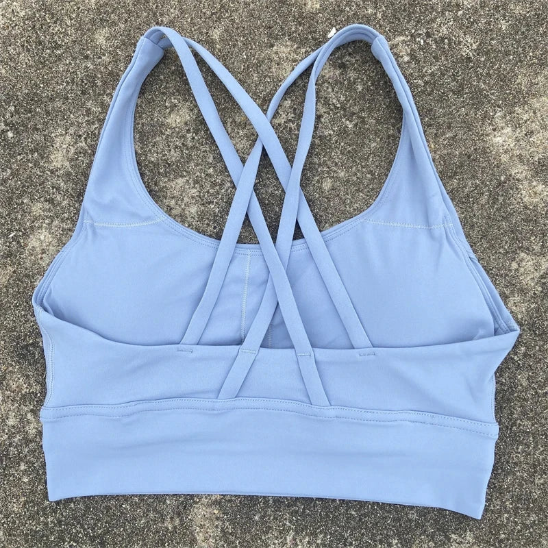 PrimeWalk Solid Color Fitness Sport Bra