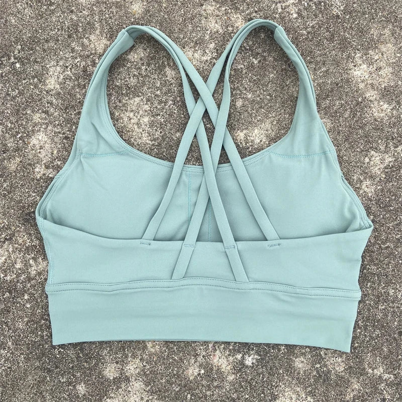 PrimeWalk Solid Color Fitness Sport Bra