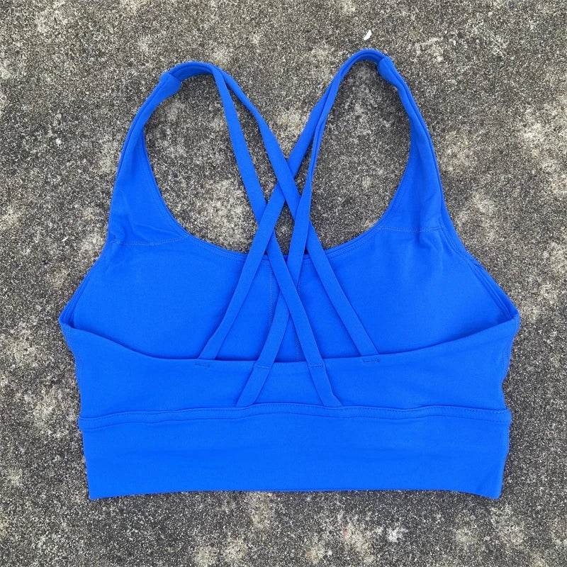 PrimeWalk Solid Color Fitness Sport Bra