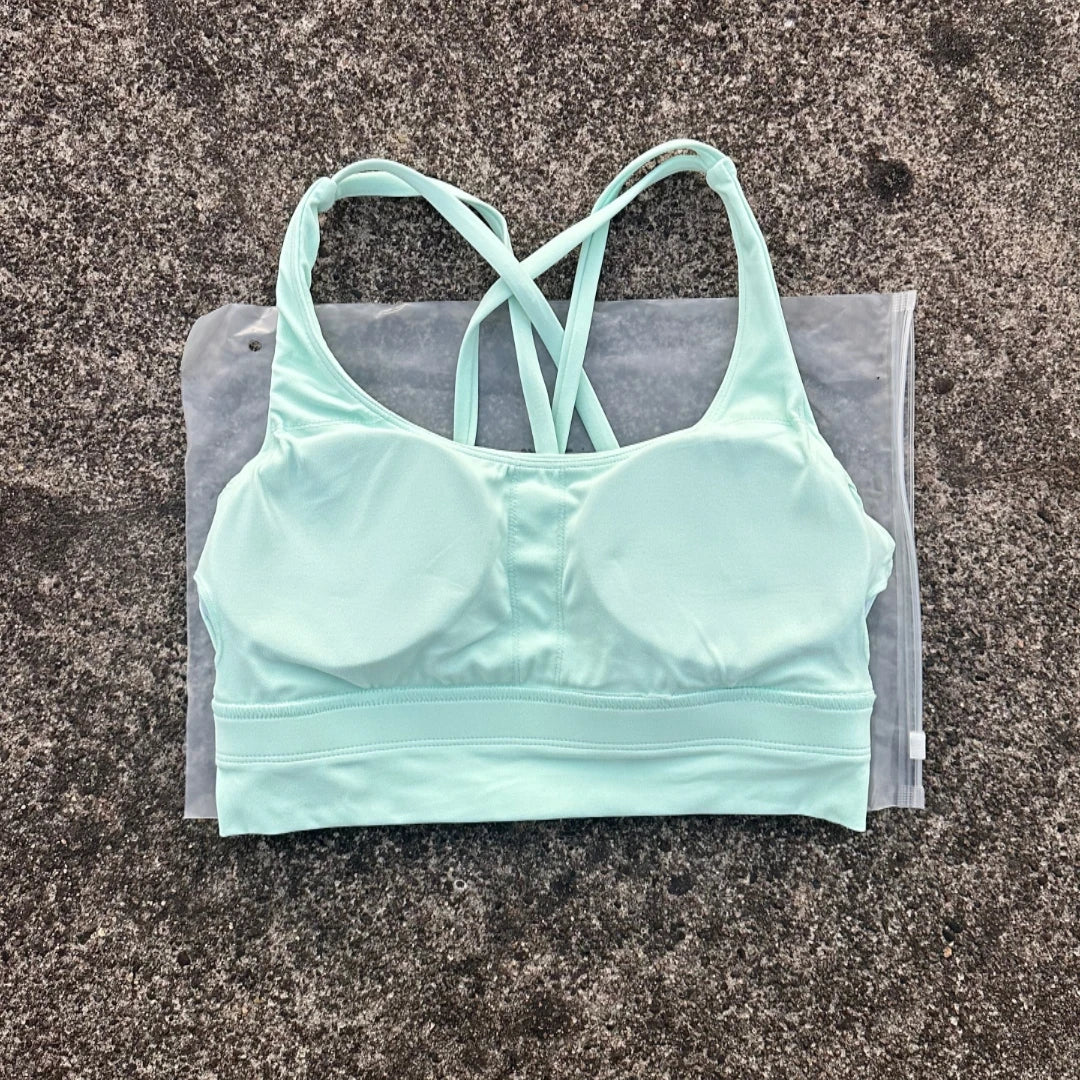 PrimeWalk Solid Color Fitness Sport Bra