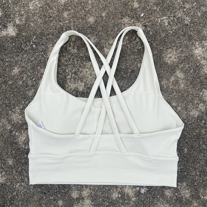 PrimeWalk Solid Color Fitness Sport Bra