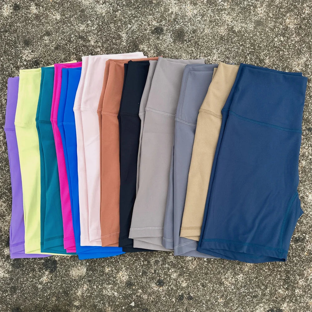 PrimeWalk Solid Color High Waist Short