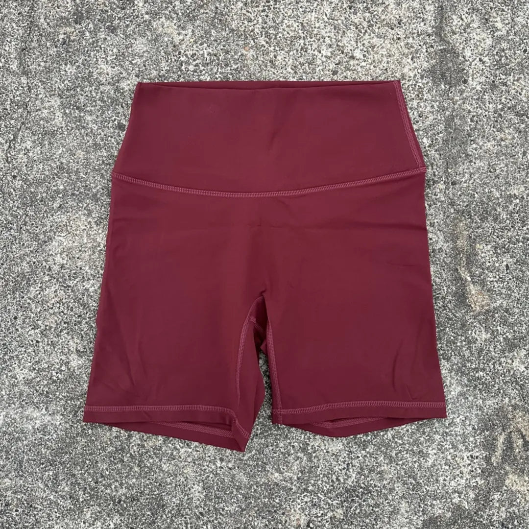 PrimeWalk Solid Color High Waist Short