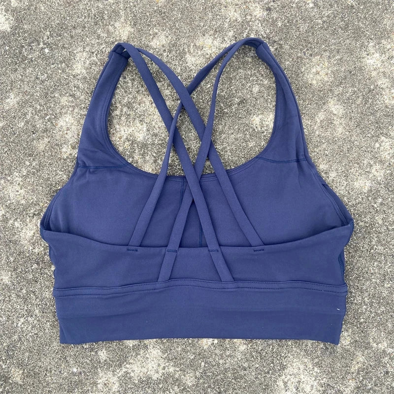PrimeWalk Solid Color Fitness Sport Bra