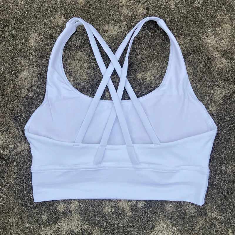PrimeWalk Solid Color Fitness Sport Bra